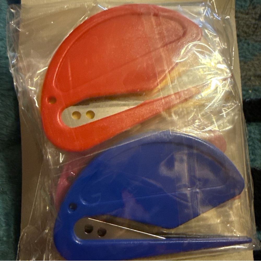 Red and Blue  8 Envelope Openers